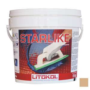  LITOCHROM STARLIKE затирочная смесь (ЛИТОКОЛ ЛИТОХРОМ СТАРЛАЙК) C.250 (Sabbia / Бежевый), 5 кг