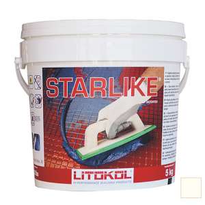 LITOCHROM STARLIKE затирочная смесь (ЛИТОКОЛ ЛИТОХРОМ СТАРЛАЙК) C.470 (Bianco Assoluto / Абсолютно Белый), 5 кг